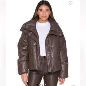 Pistola Chocolate Brown Puffer Jacket